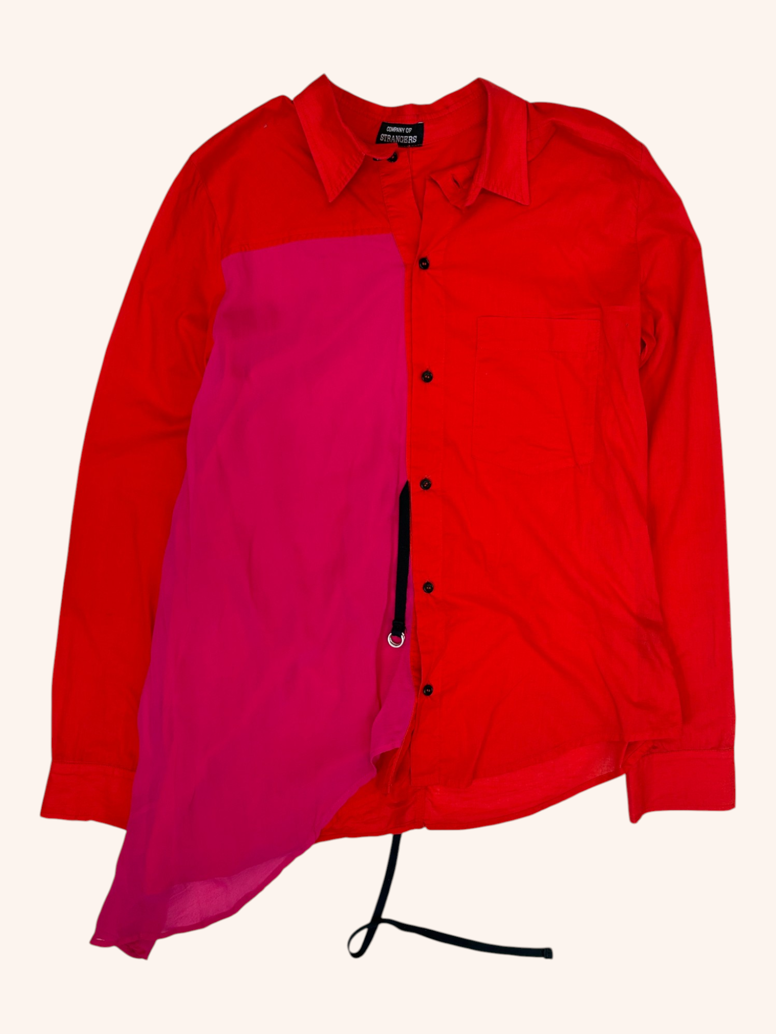 Company Of Strangers - Two Tone Asymmetric Shirt