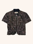 Karen Millen - Metallic Short Sleeve Jacket