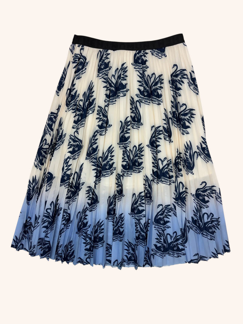 Munthe - Swan Print Pleated Skirt