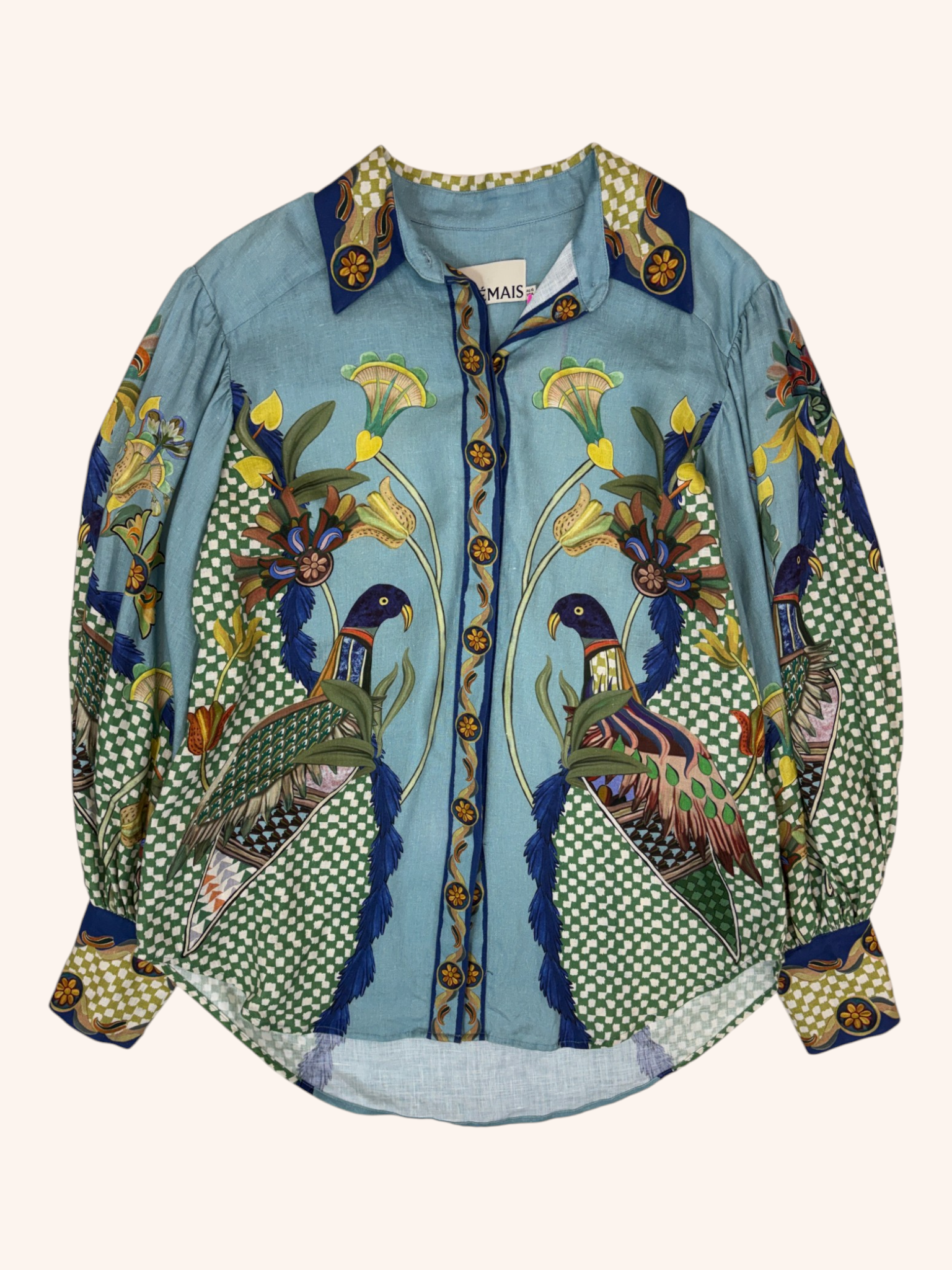 Alemais - Ornate Bird Print Shirt