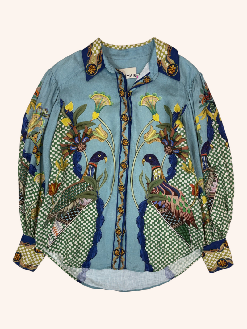 Alemais - Ornate Bird Print Shirt