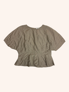 Marle - Paneled Short Sleeve Top
