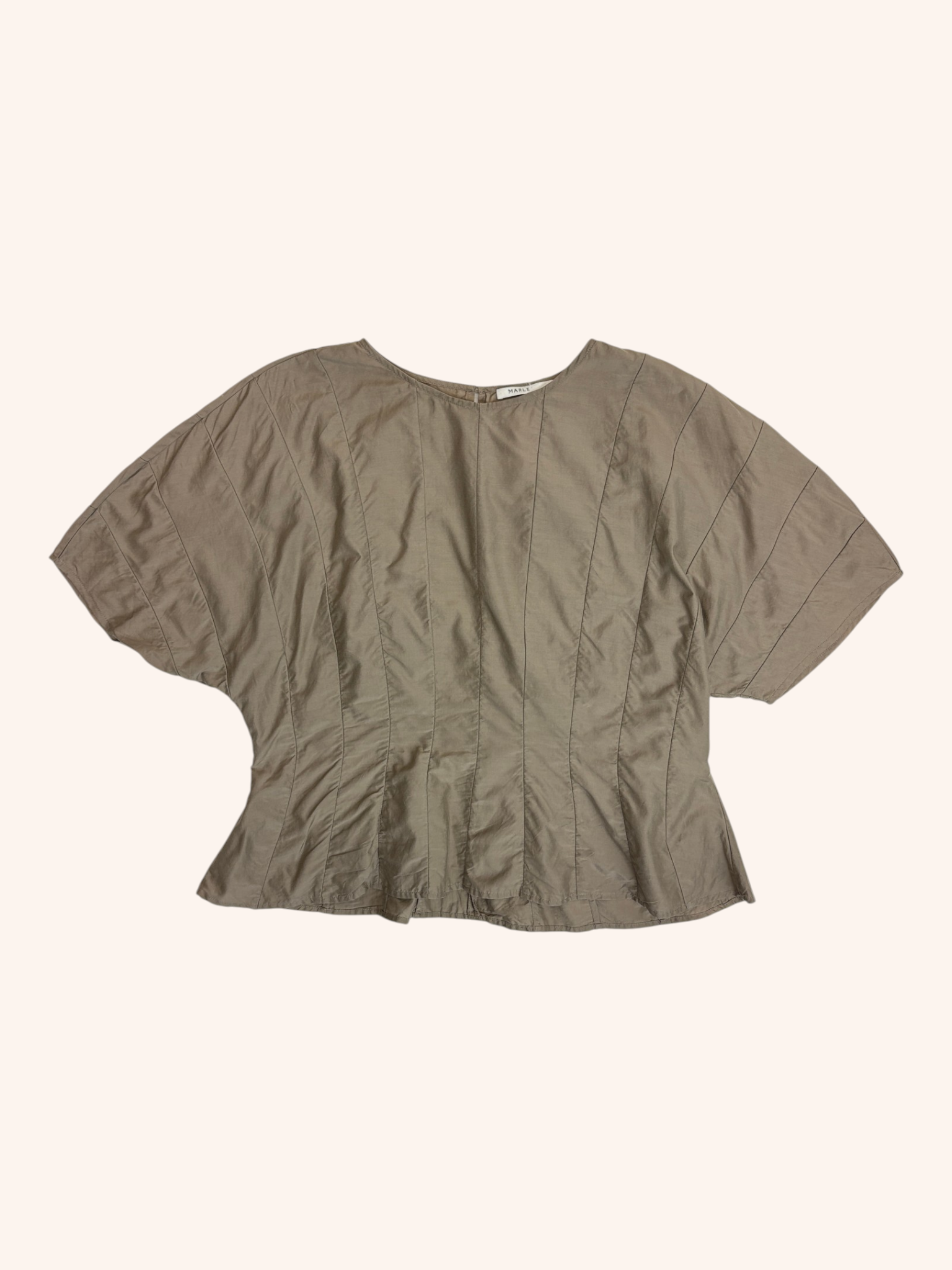 Marle - Paneled Short Sleeve Top