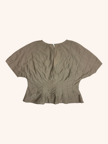 Marle - Paneled Short Sleeve Top