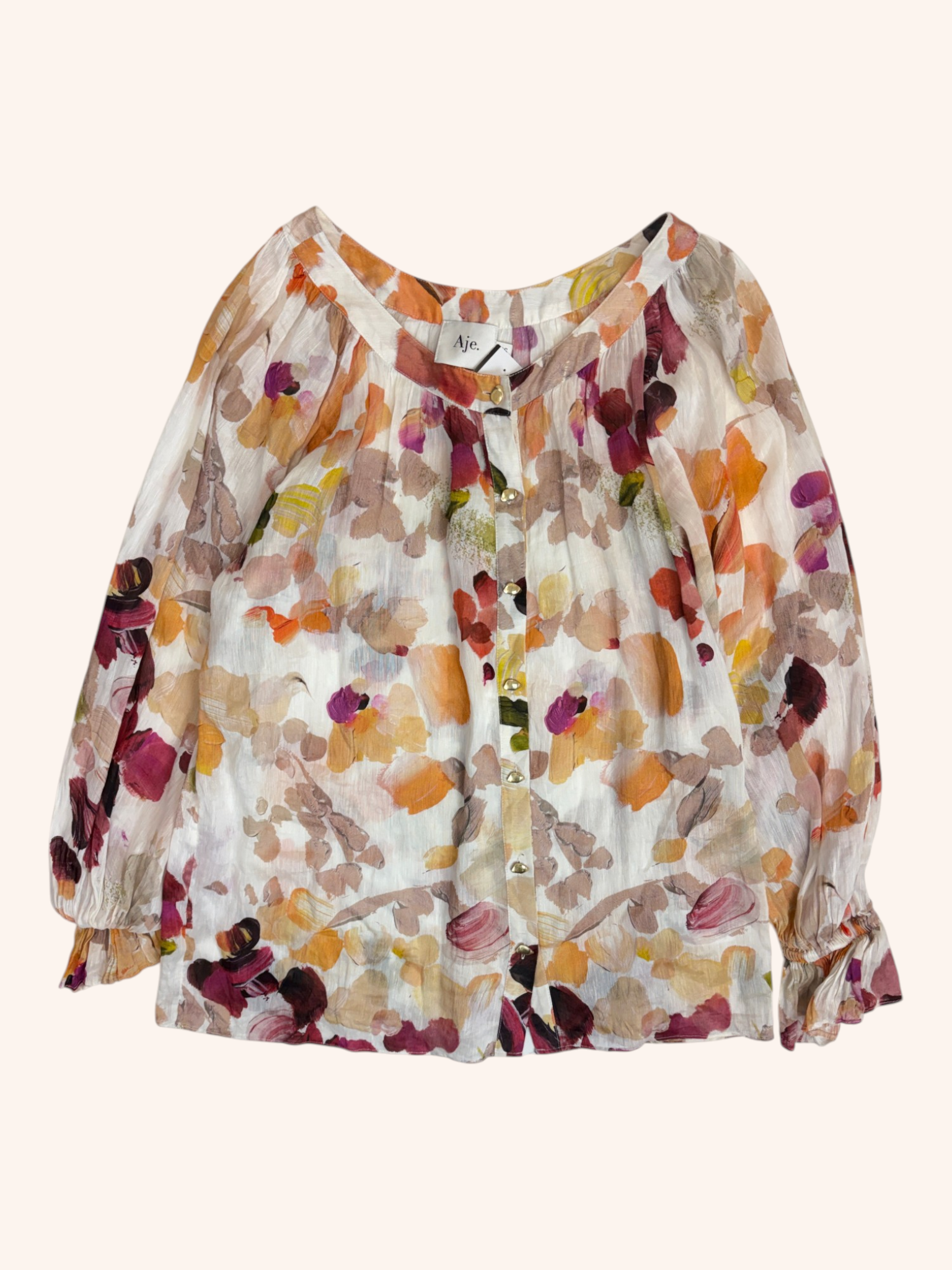 Aje - Paint Pattern Top