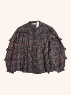 Maison Hotel - Ornate Ruffle Sleeve Top