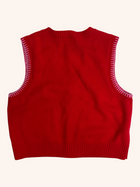 Ruby - Flower Pocket Knit Vest