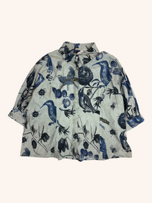 Megan Slamon - Nature Print Button Up Shirt
