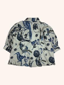 Megan Slamon - Nature Print Button Up Shirt