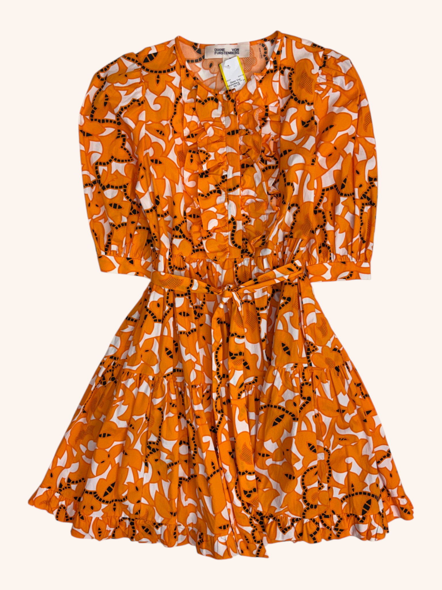 Diane Von Furstenberg - Tiered Tie Waist Dress