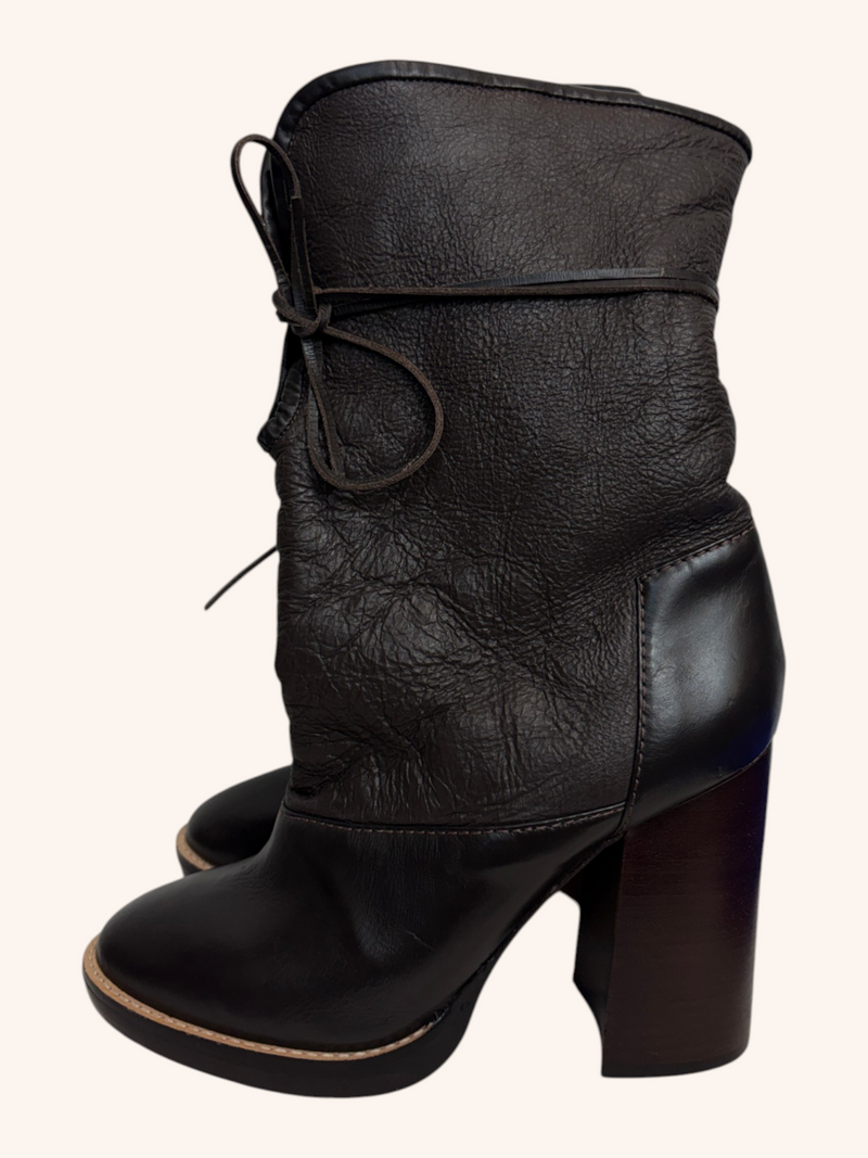 Karen Walker - Chunky Tie Boots