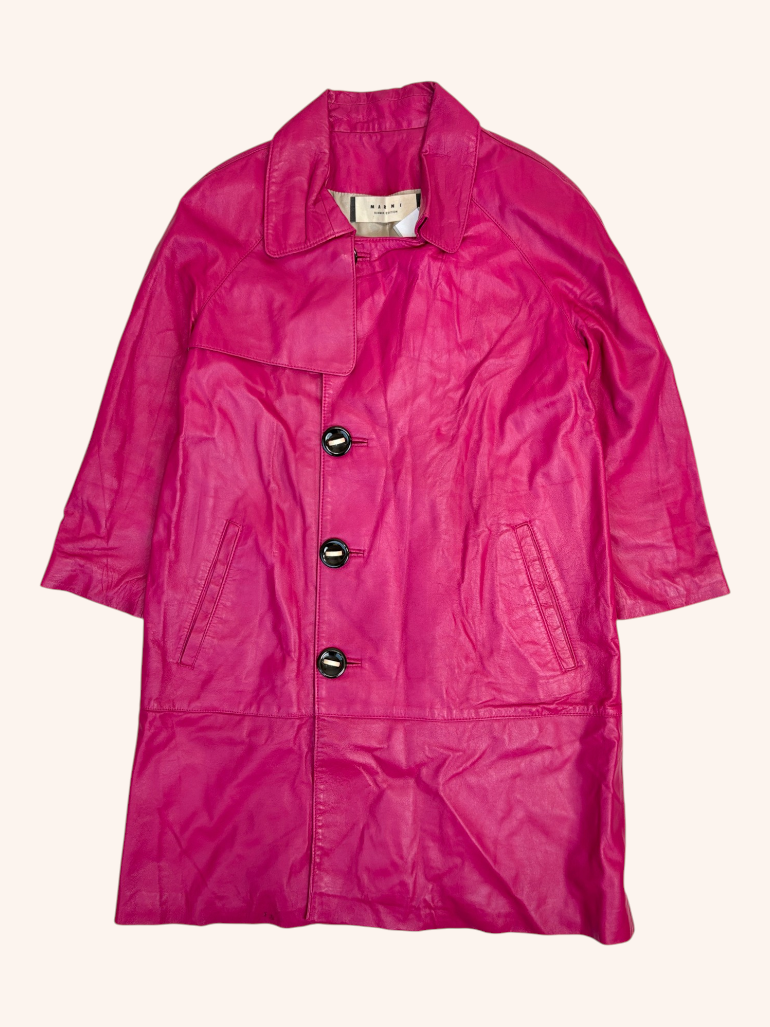 Marni - Lamb Leather Coat