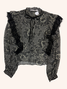 Hansen & Gretel - Lace Edge Button Up Blouse