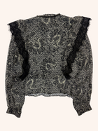 Hansen & Gretel - Lace Edge Button Up Blouse