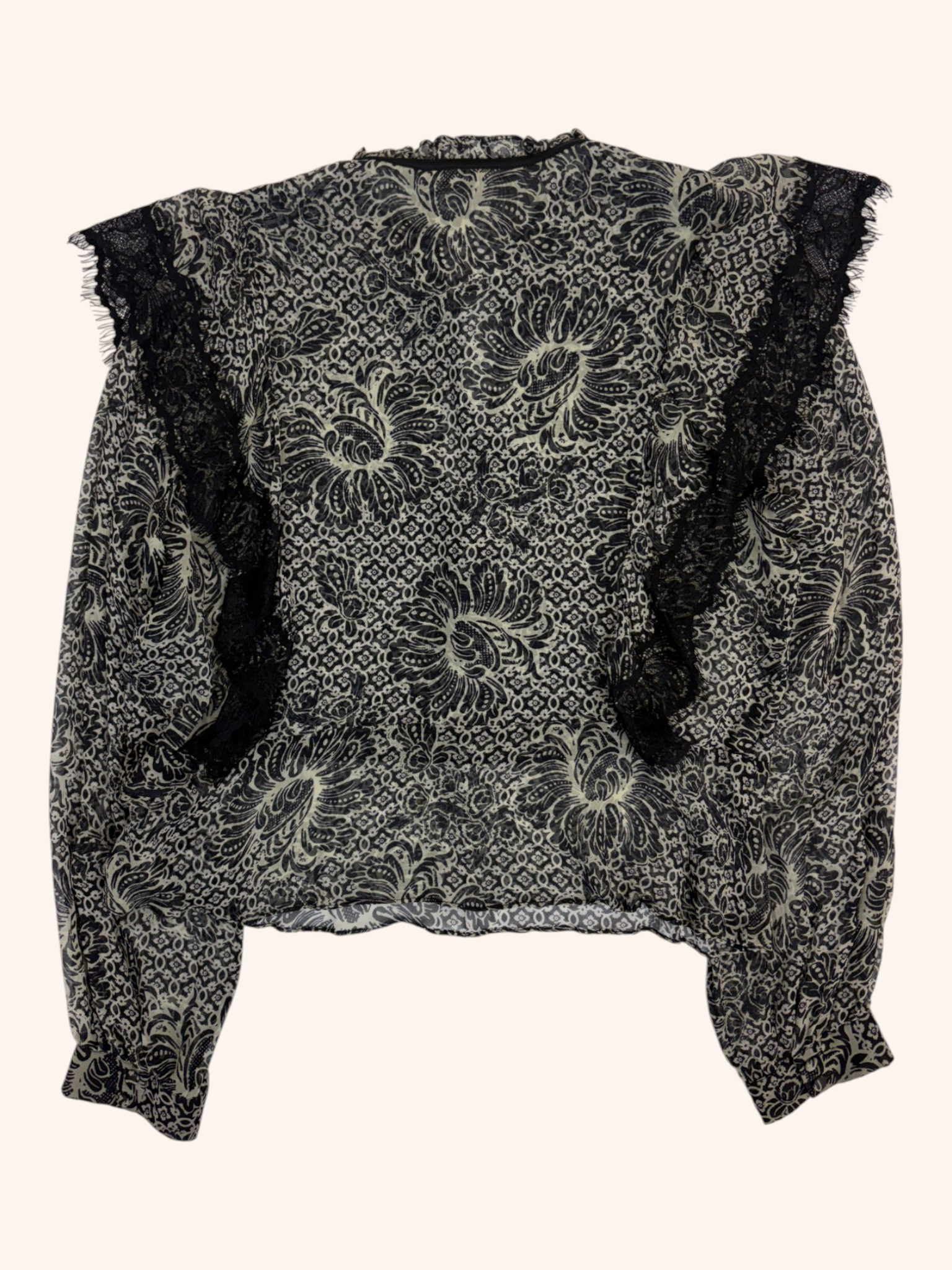 Hansen & Gretel - Lace Edge Button Up Blouse