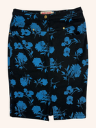 Andrea Moore - Floral Denim Midi Skirt