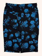 Andrea Moore - Floral Denim Midi Skirt