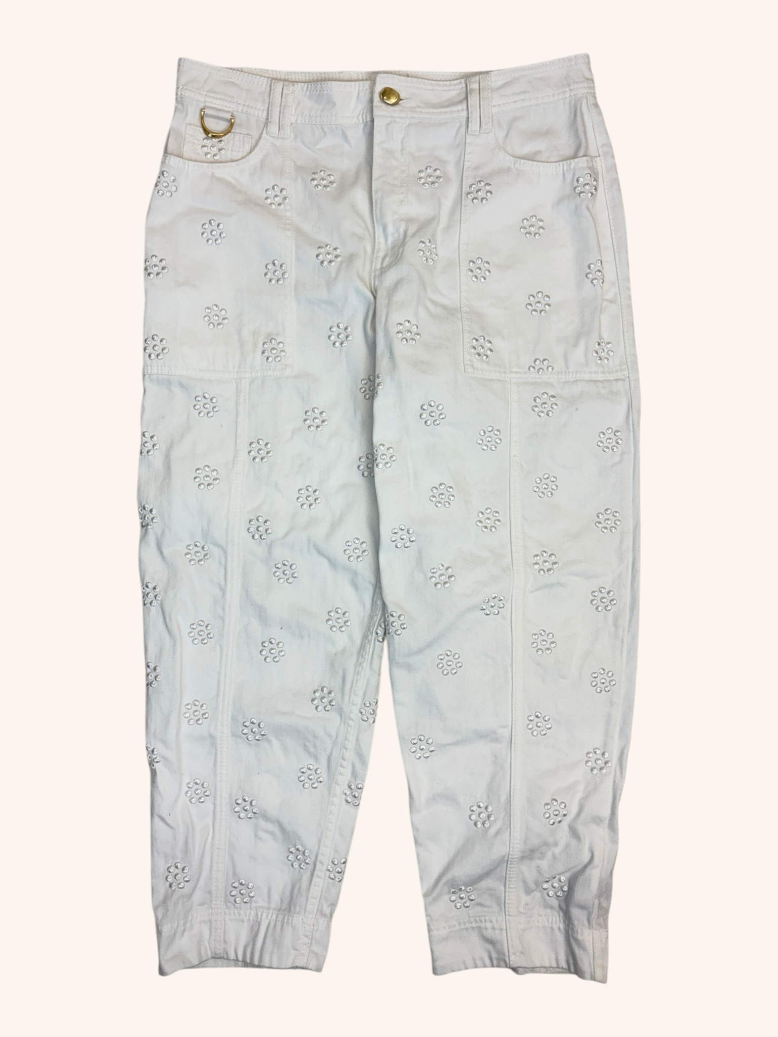 Aje - Embroidered Tapered Jeans