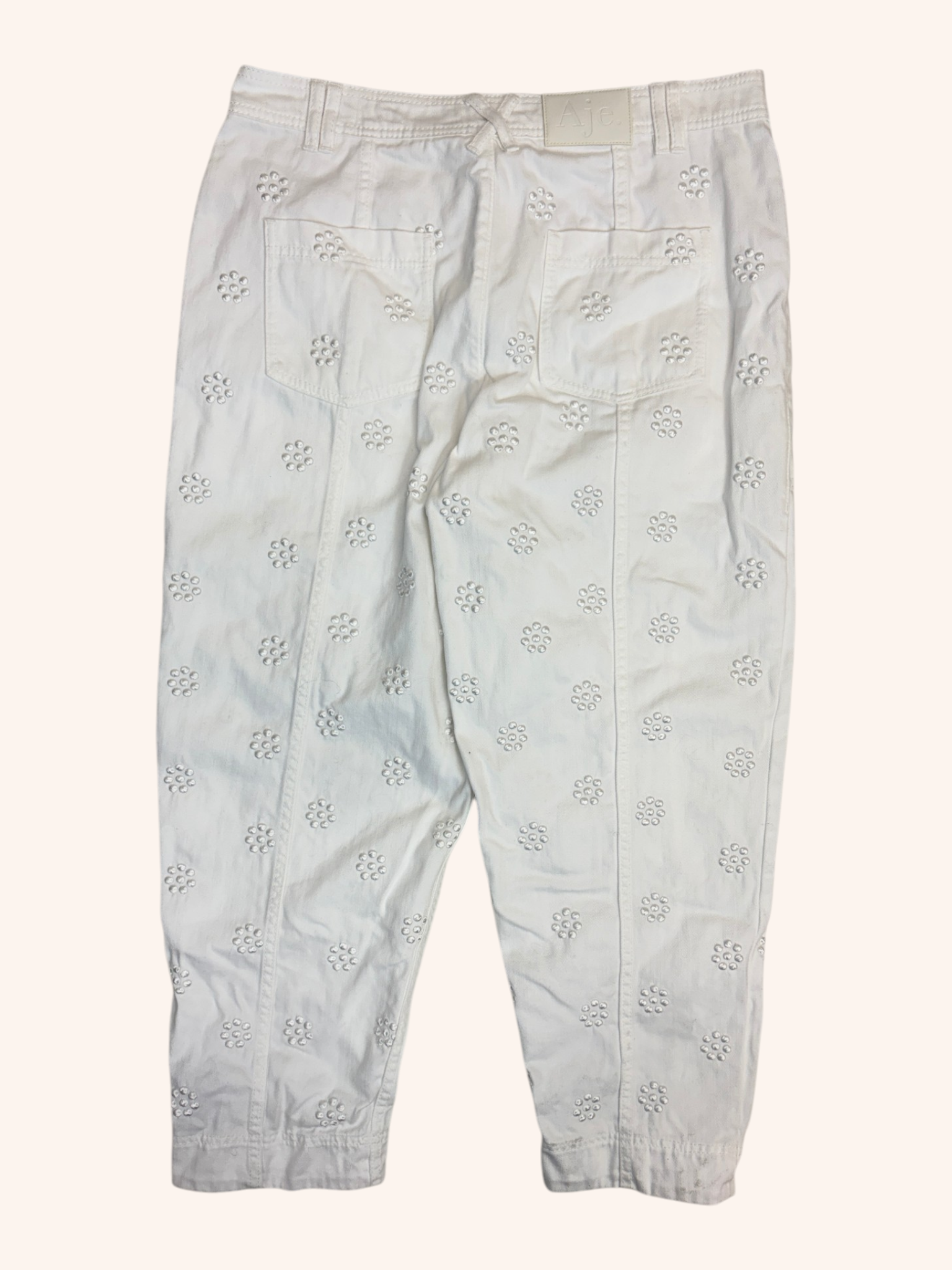 Aje - Embroidered Tapered Jeans