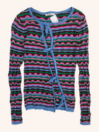 Ruby - Striped Tie Front Top