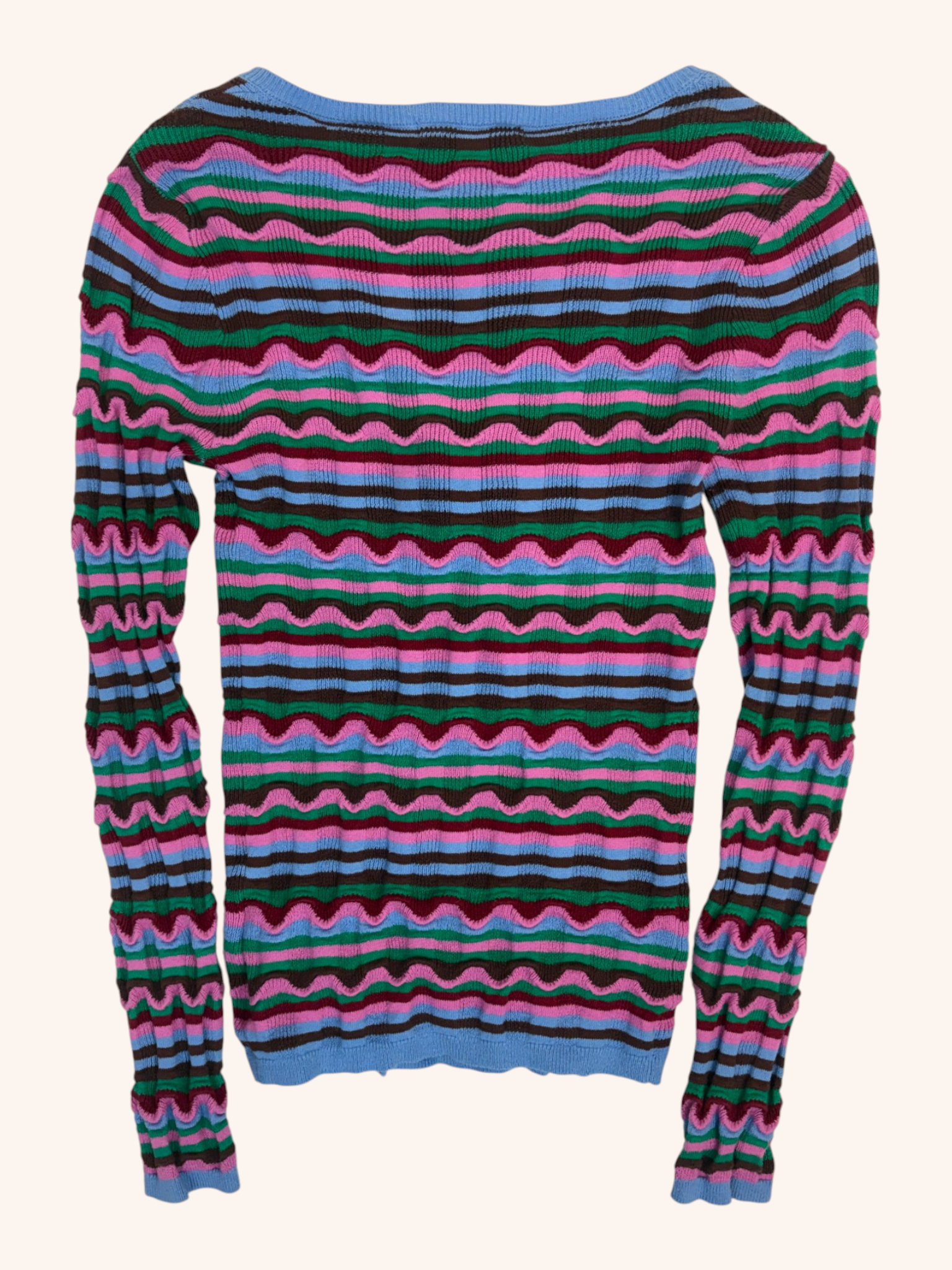 Ruby - Striped Tie Front Top