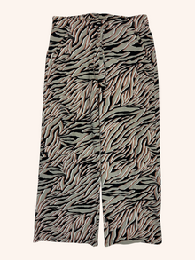 Moochi - Zigzag Pattern Wide Leg Pants