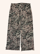 Moochi - Zigzag Pattern Wide Leg Pants