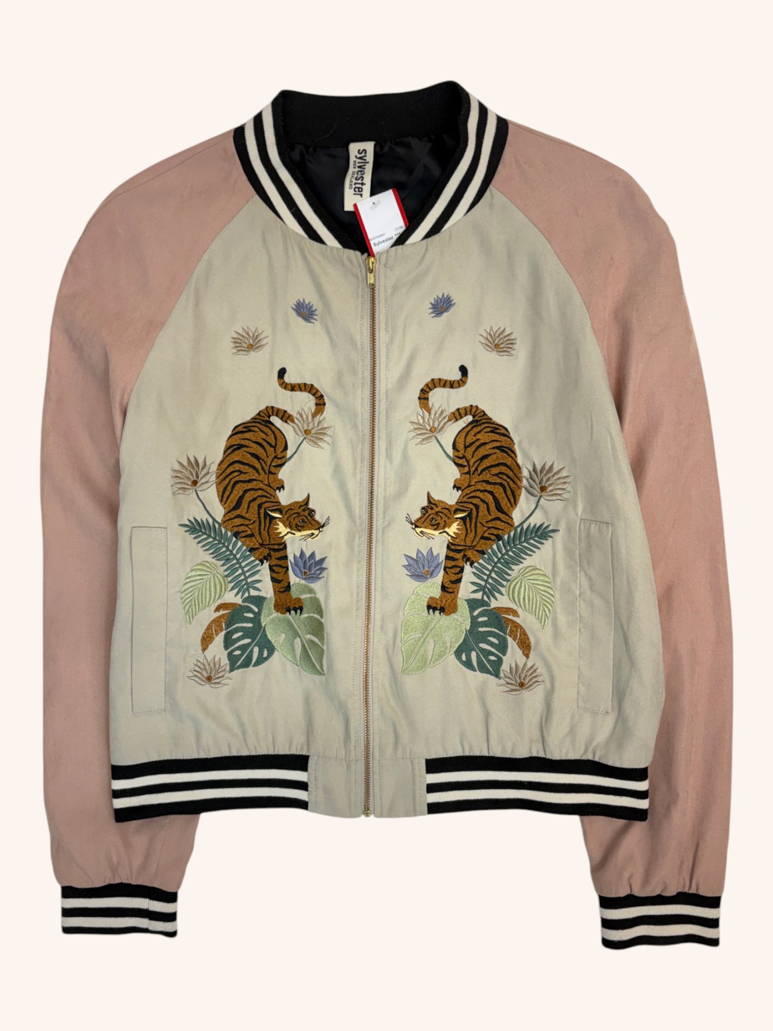 Sylvester - Tiger Embroidered Bomber Jacket