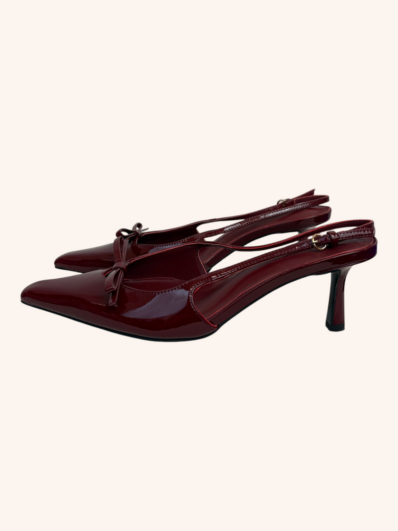 Tony Bianco - Glossy Sling Back Heels