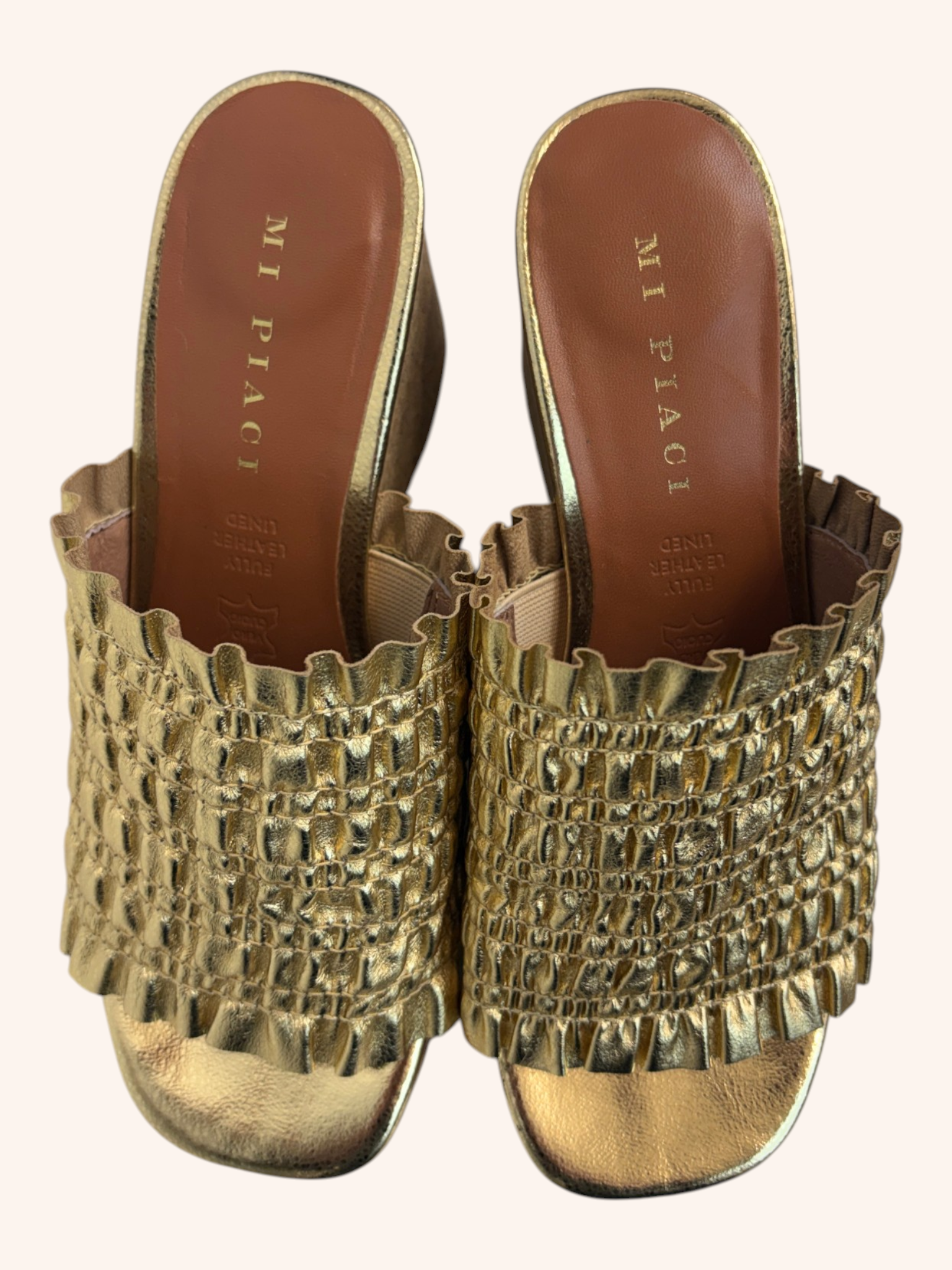 Mi Piaci - Shirred Cork Wedges