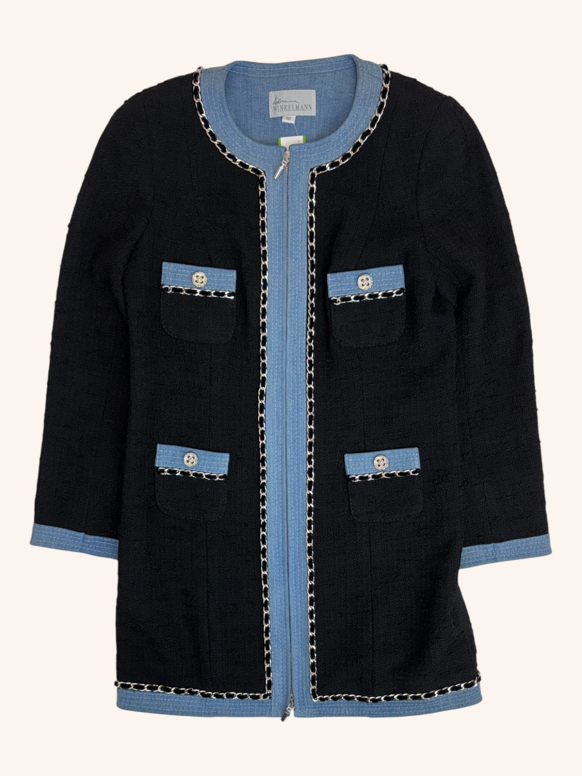 Adrienne Winkelmann - Tweed Chain Edge Coat