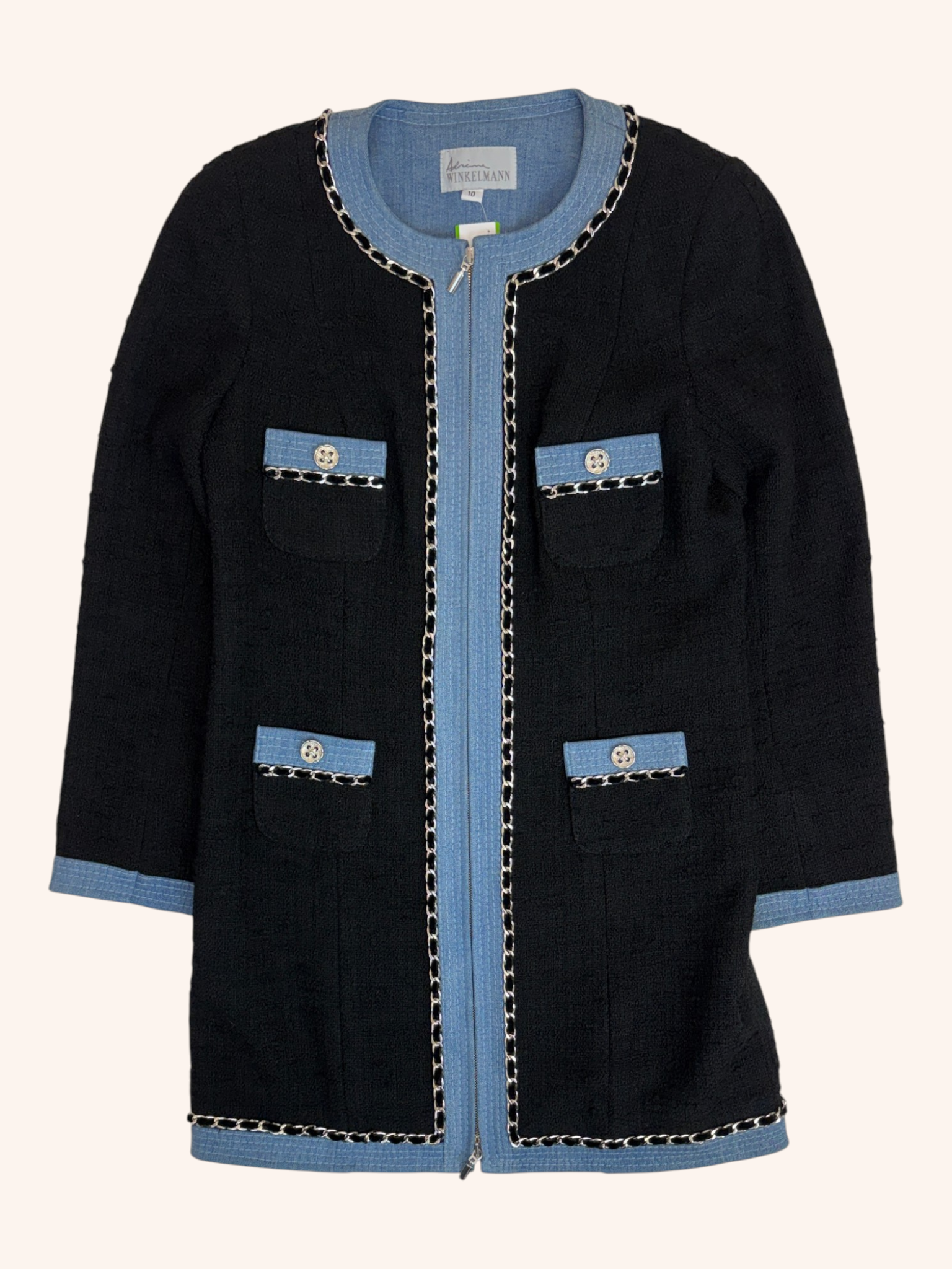 Adrienne Winkelmann - Tweed Chain Edge Coat