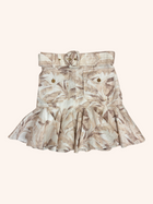 Zimmermann - Belted Ruffle Hem Mini Skirt