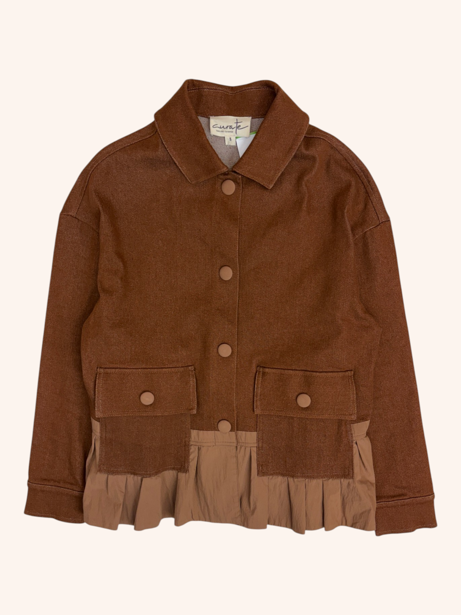 Curate Trelise Cooper - Denim Ruffle Hem Jacket