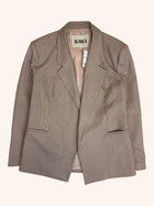 Blanca - Check Open Front Blazer