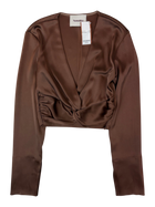 Nanushka - Gathered Front Cropped Top