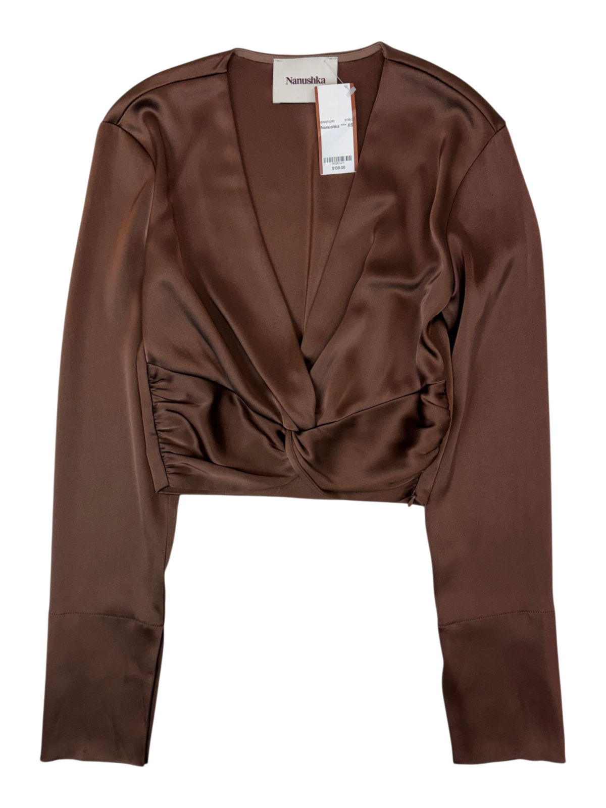 Nanushka - Gathered Front Cropped Top