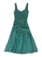 Ruby - Gathered Asymmetric Maxi Dress