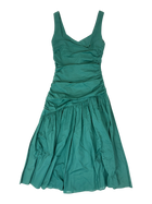 Ruby - Gathered Asymmetric Maxi Dress