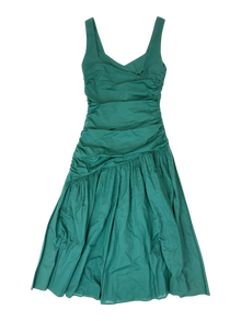 Ruby - Gathered Asymmetric Maxi Dress