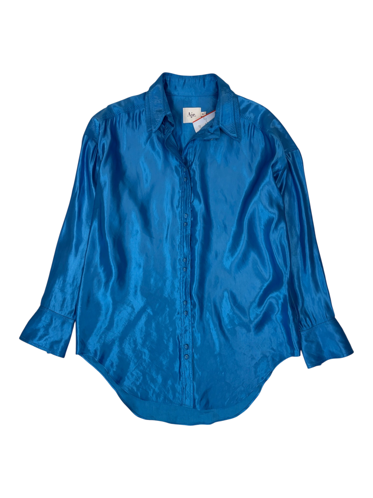 Aje - Glossy Button Up Shirt