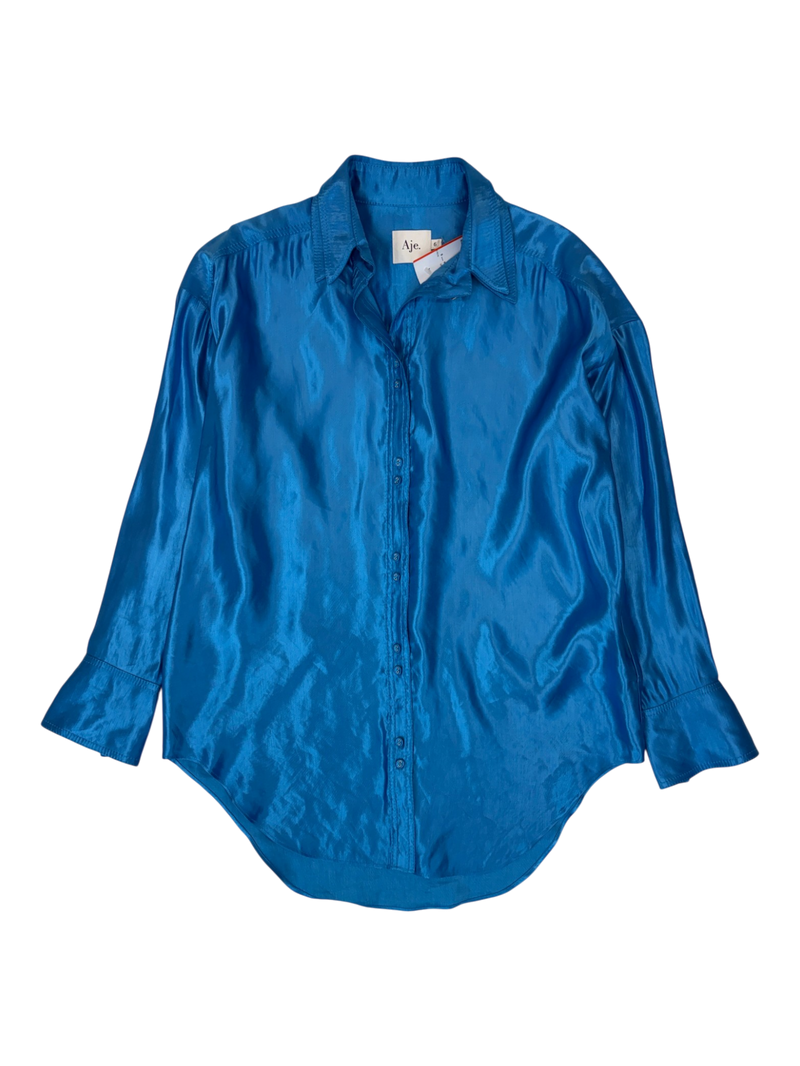 Aje - Glossy Button Up Shirt