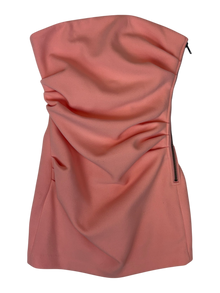 Misha - Strapless Ruched Mini Dress