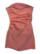 Misha - Strapless Ruched Mini Dress