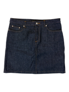A.P.C - Contrast Stitch Denim Mini Skirt