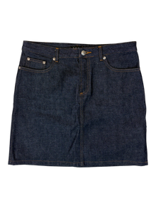 A.P.C - Contrast Stitch Denim Mini Skirt