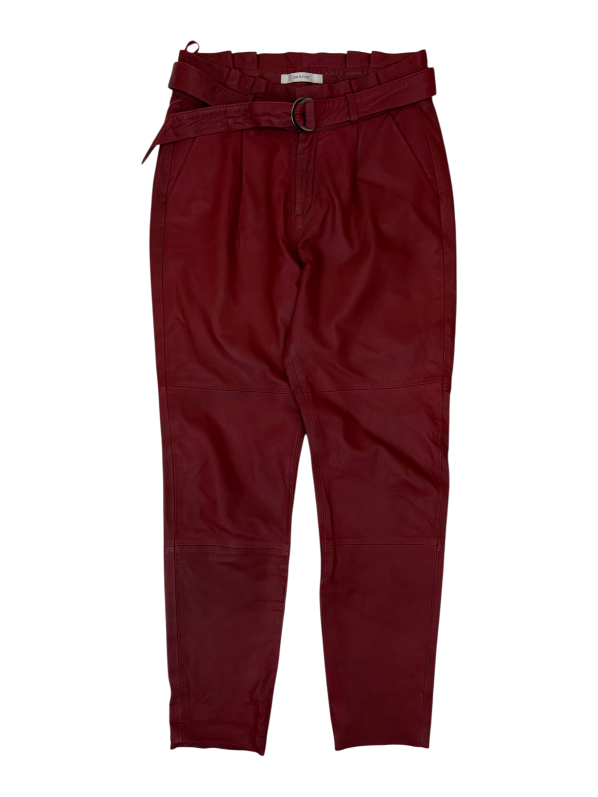 Gestuz - Lamb Leather Belted Pants