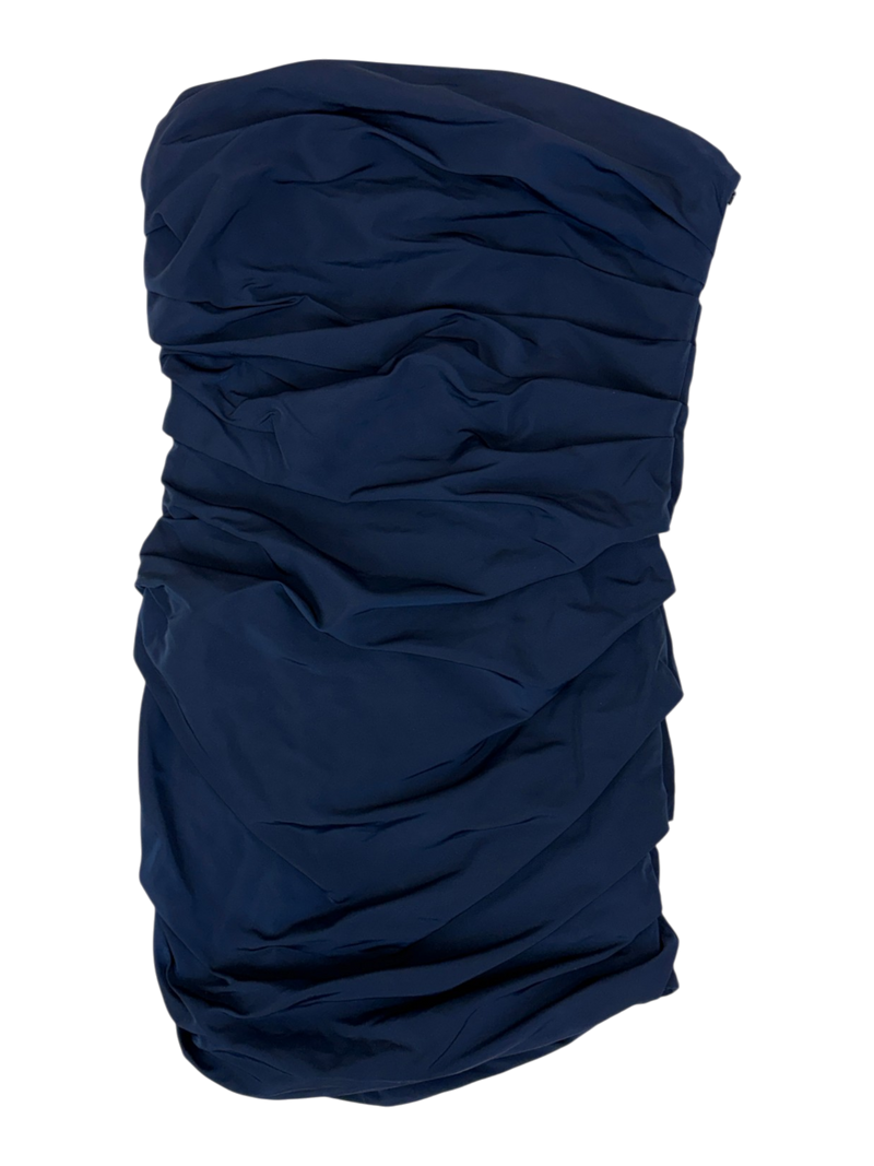 Georgia Alice - Strapless Nylon Ruched Mini Dress