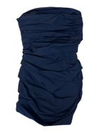 Georgia Alice - Strapless Nylon Ruched Mini Dress