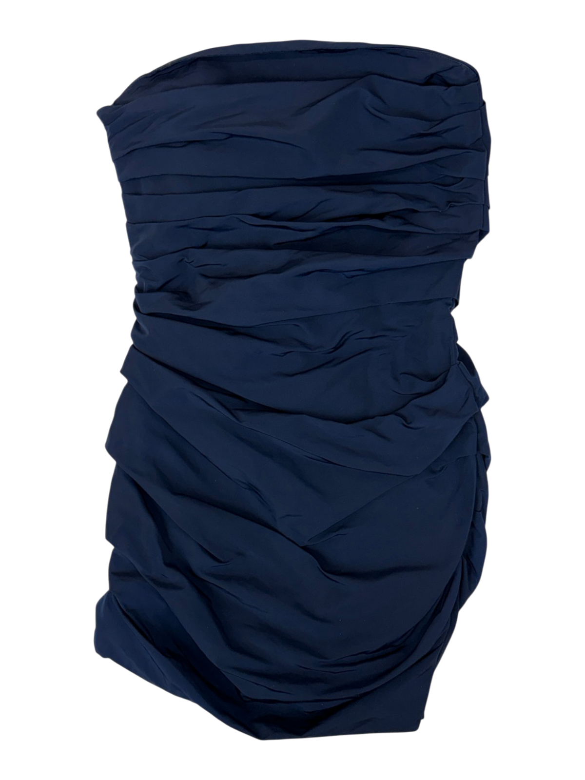 Georgia Alice - Strapless Nylon Ruched Mini Dress